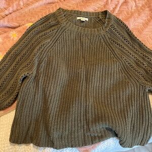 Women's Green Knit Sweater